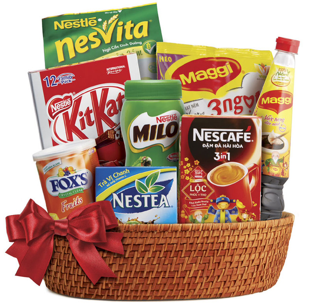 Giỏ quà biếu tết xuân Mậu Tuất 2018