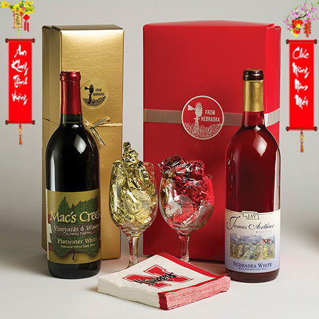 Trà rượu biếu tết