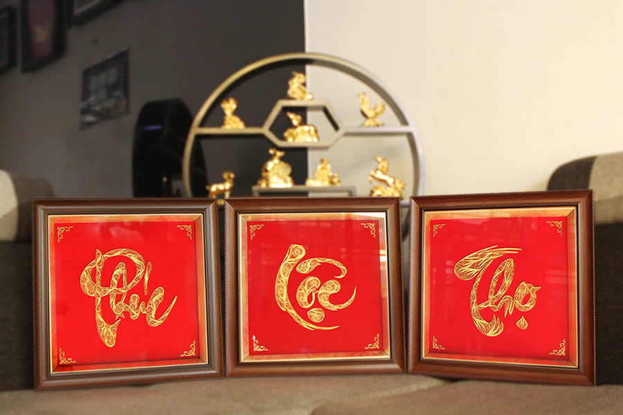 Tranh chữ biếu ông bà, cha mẹ ngày tết