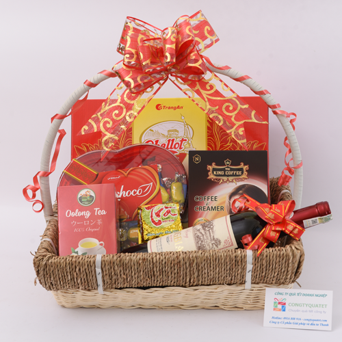 Giỏ quà bánh kẹo thịnh vượng